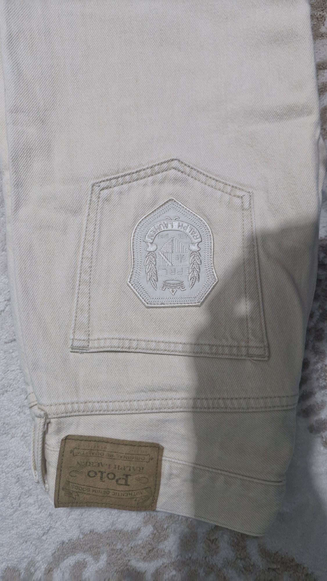 Krem Patchwork Vintage Jeans — görsel 8/8