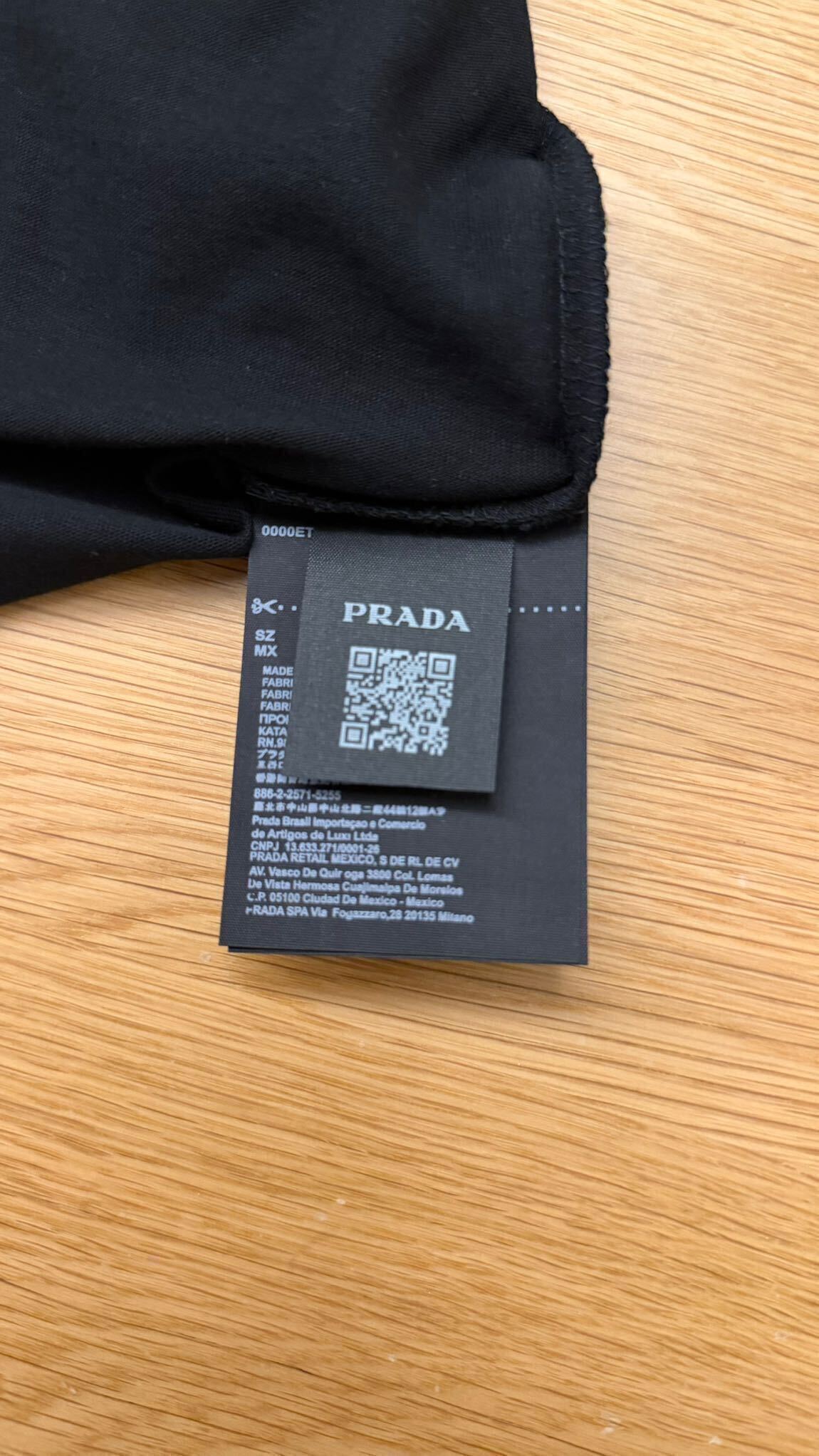 Prada Kask Gözlük Baskılı Siyah Tshirt L — görsel 5/6