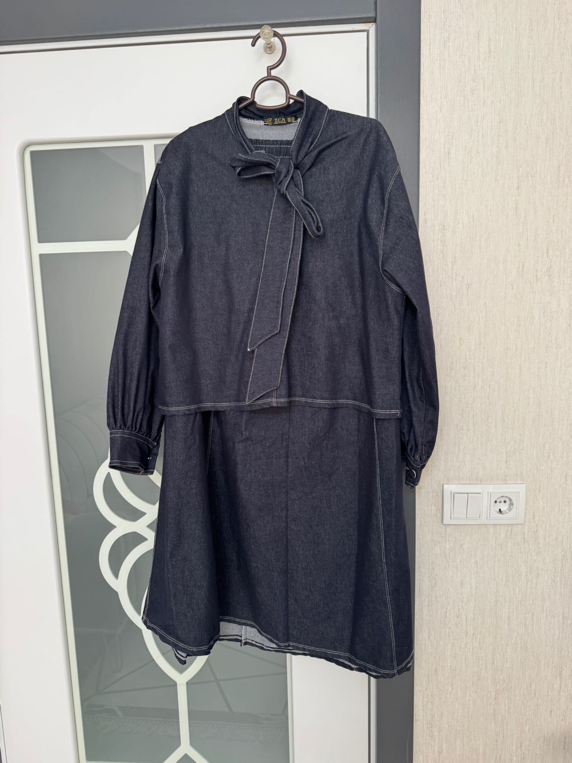 Kot Denim kadın ikili takım etek gömlek — görsel 8/8