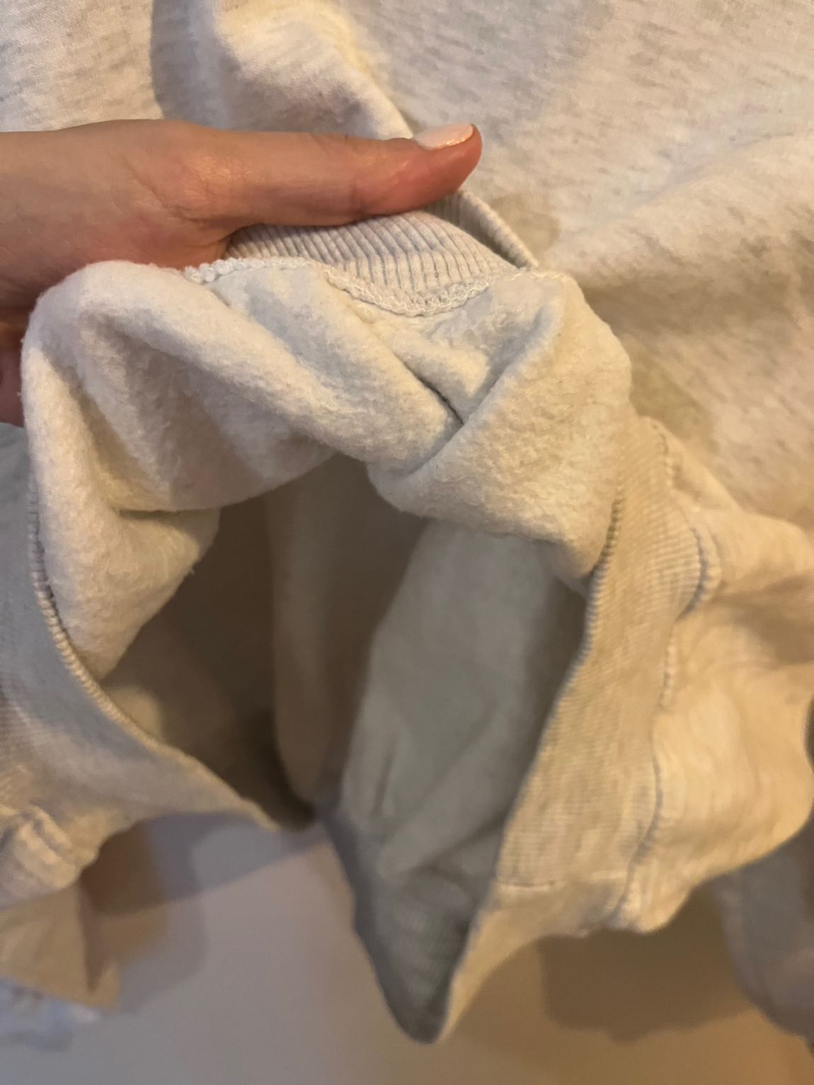 Zara Crop Sweatshirt Gri — görsel 3/4