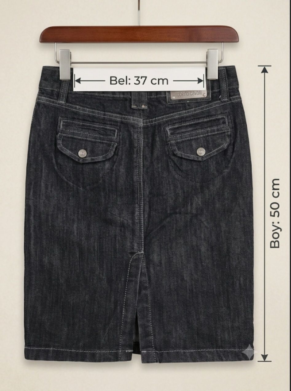 Roberto cavalli siyah Kot Etek — görsel 4/8