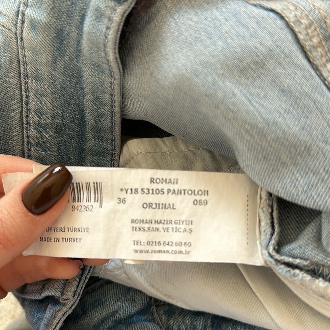 Paça deyatlı jean roman marka — görsel 5/6