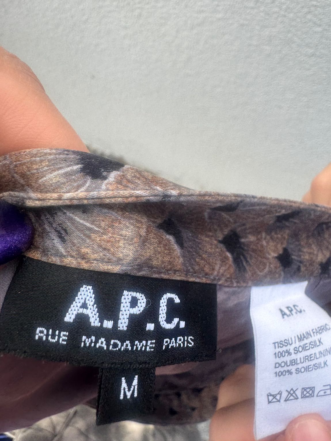 A.P.C %100 ipek etek mini Medium — görsel 5/6