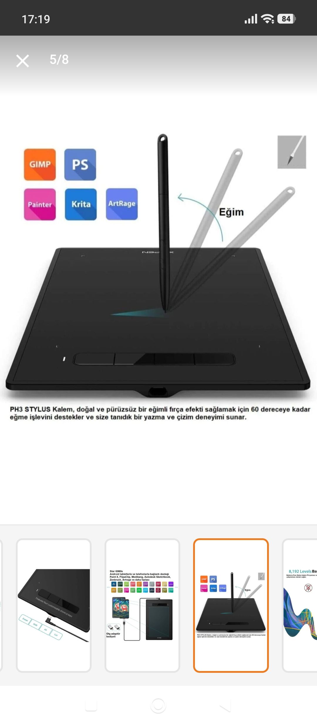 Grafik Tablet — görsel 5/8