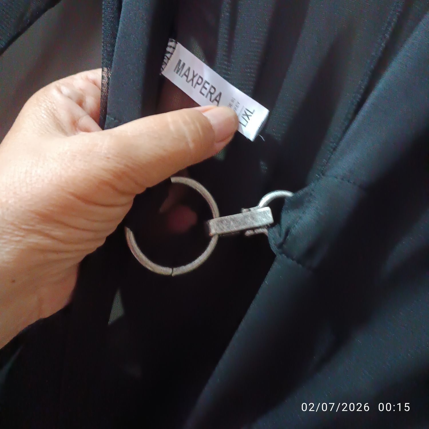 Siyah Tül Detaylı Elbise — görsel 2/5