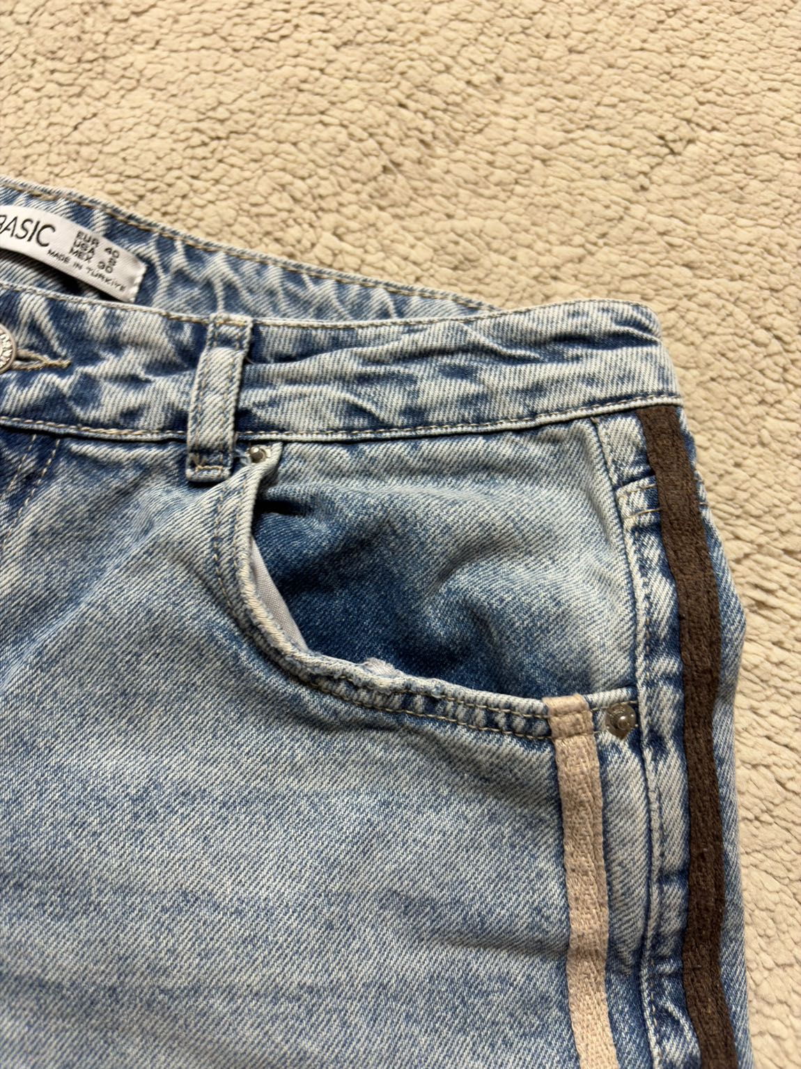 Vintage İt’s Basic Geniş Paça Denim Jean — görsel 6/7