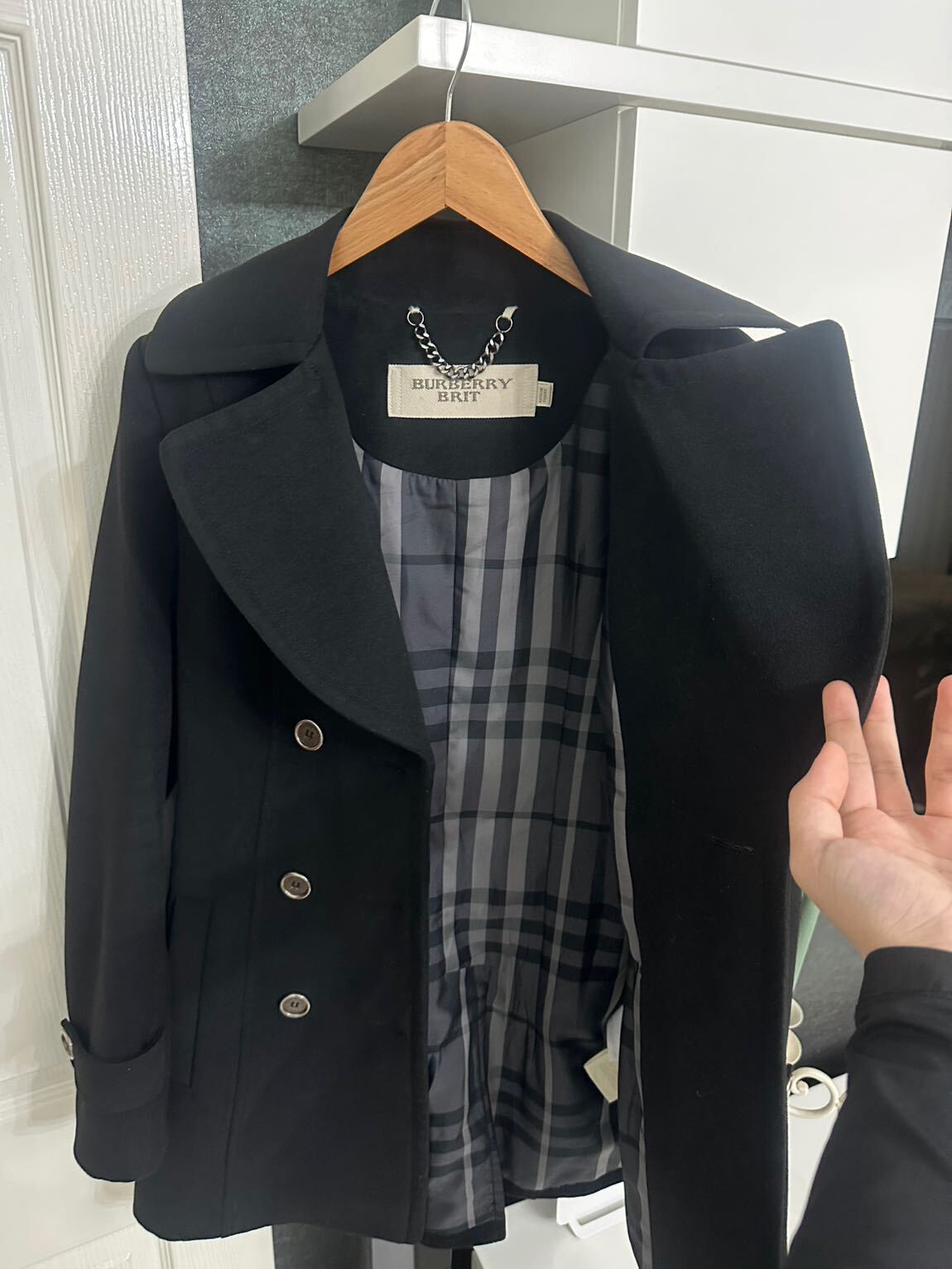 BURBERRY BRIT Siyah Kadın Kaban — görsel 4/9