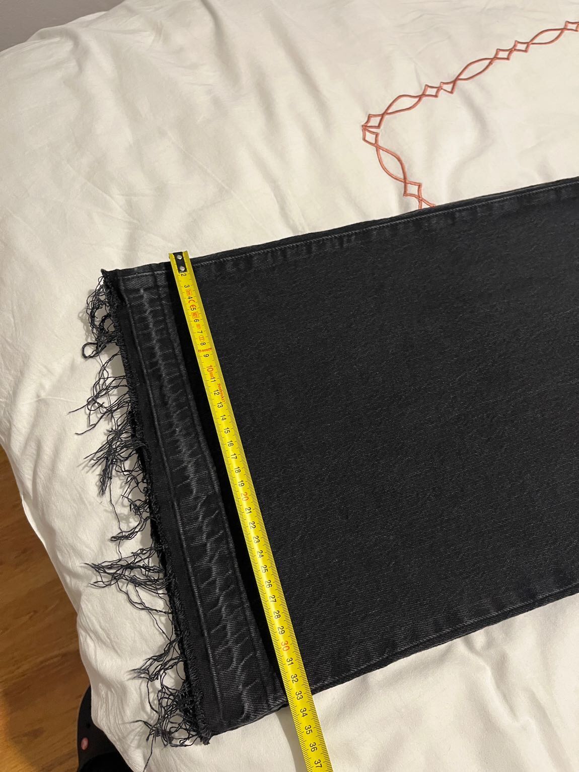 Mango Siyah Wideleg Kot Pantolon — görsel 7/8