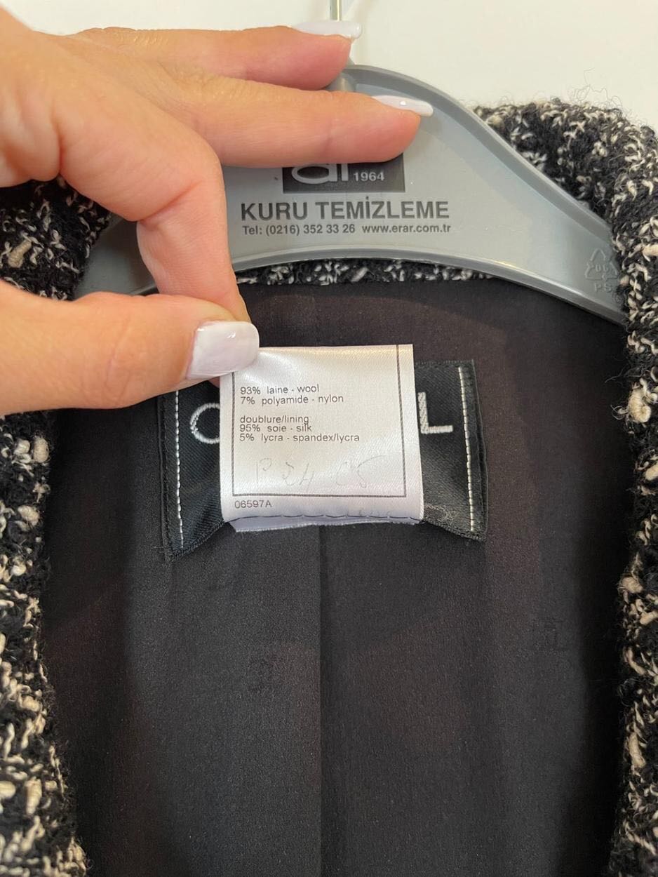 Chanel Boutique Vintage Tweed Ceket ORJ. — görsel 3/8