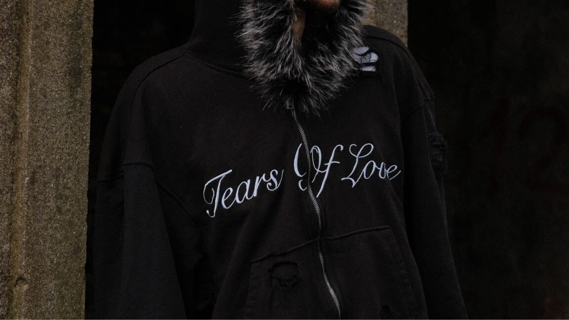 FALLENGRACE FUR ZIP/TORN HALO SWEATPANTS — görsel 7/8