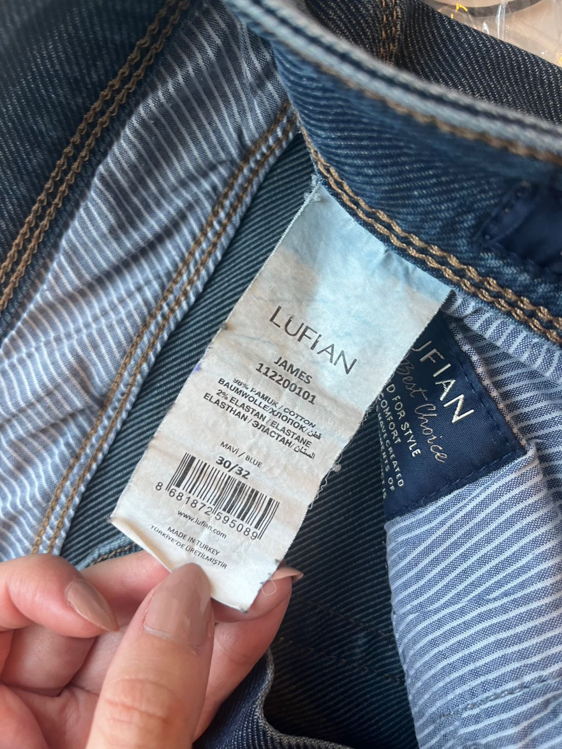 Lufian Lacivert Kot Pantolon — görsel 4/6