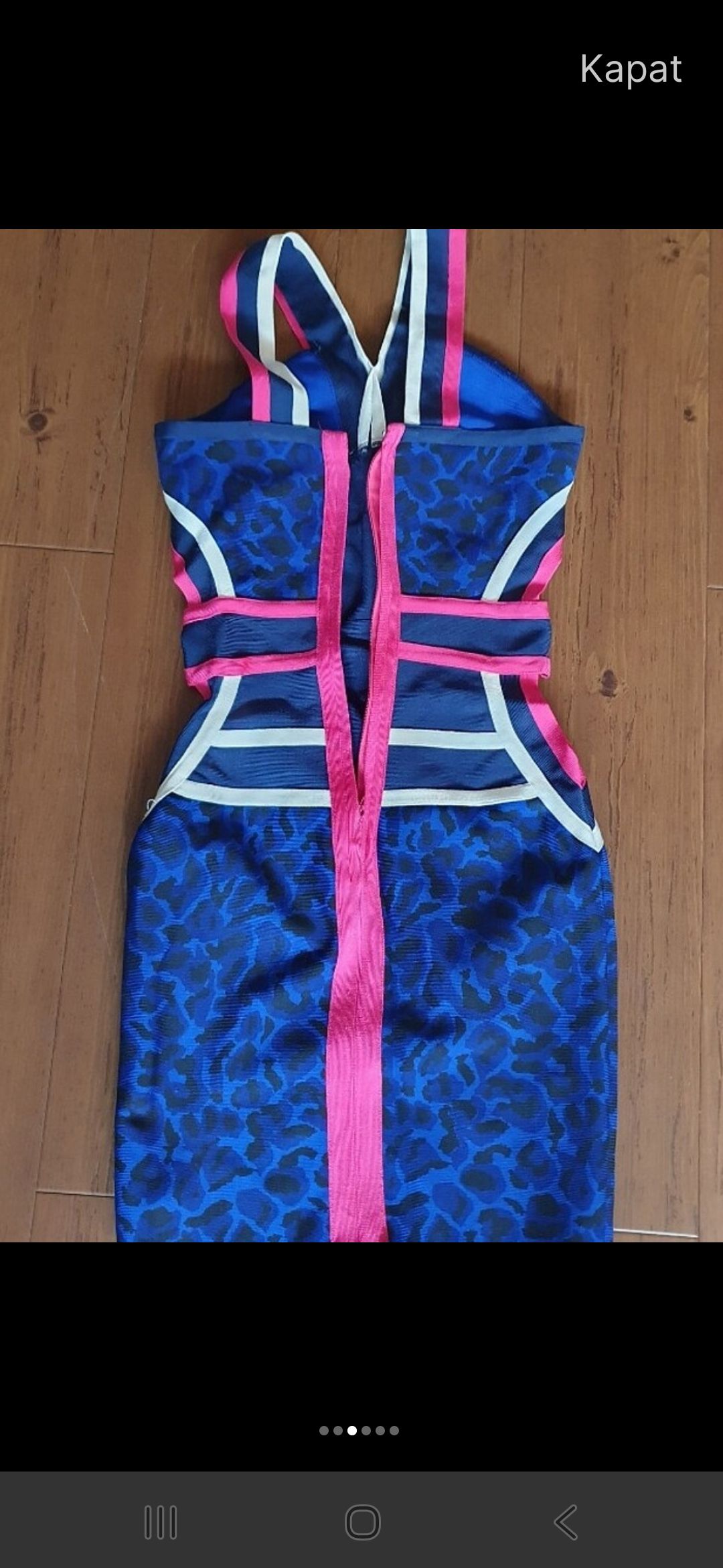 Herve Leger desenli bandaj elbise — görsel 2/5