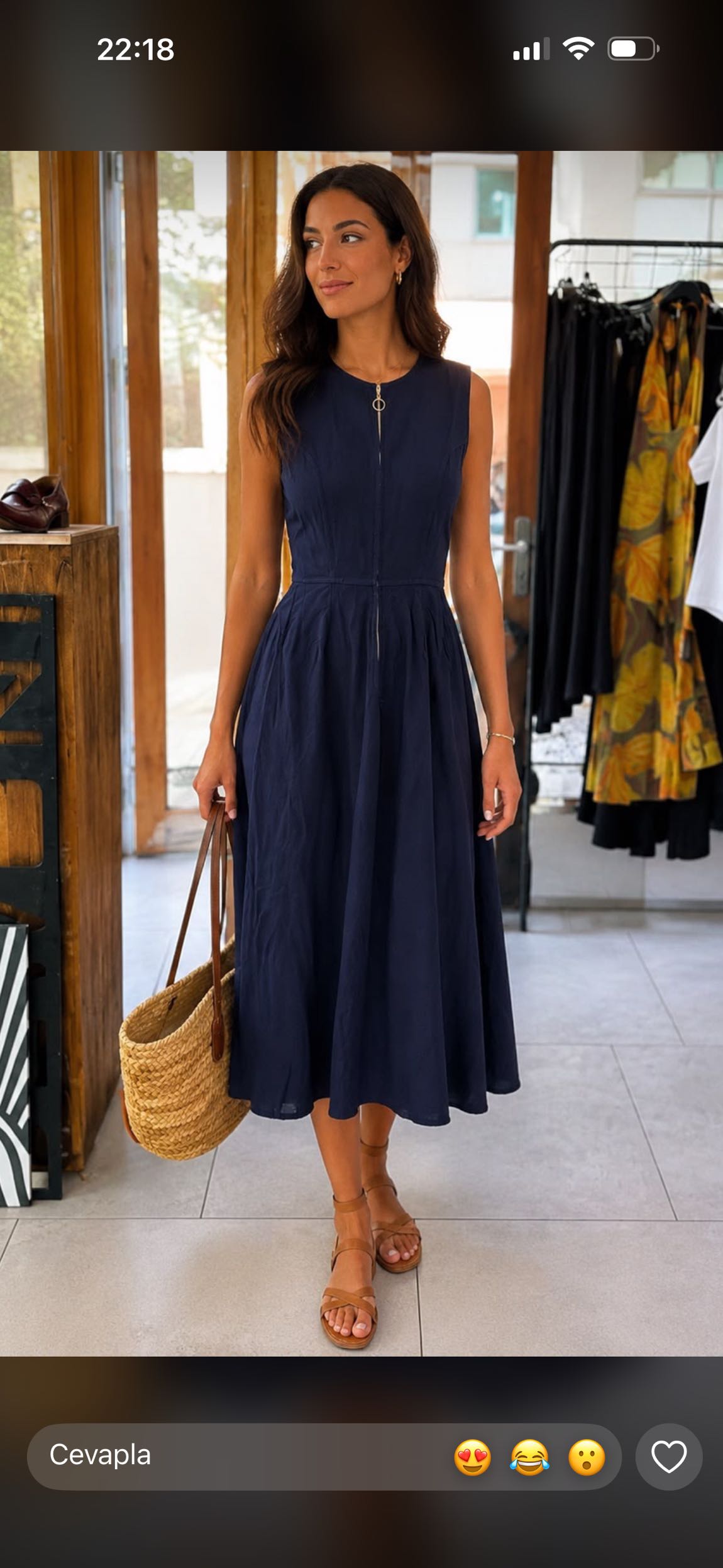 Massimo dutti pembe desenli elbise — görsel 2/8