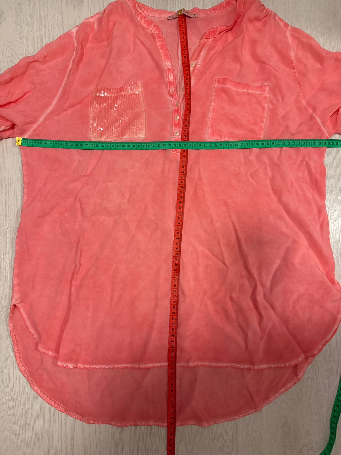 BÜYÜK BEDEN Somon pembe üst — görsel 5/5