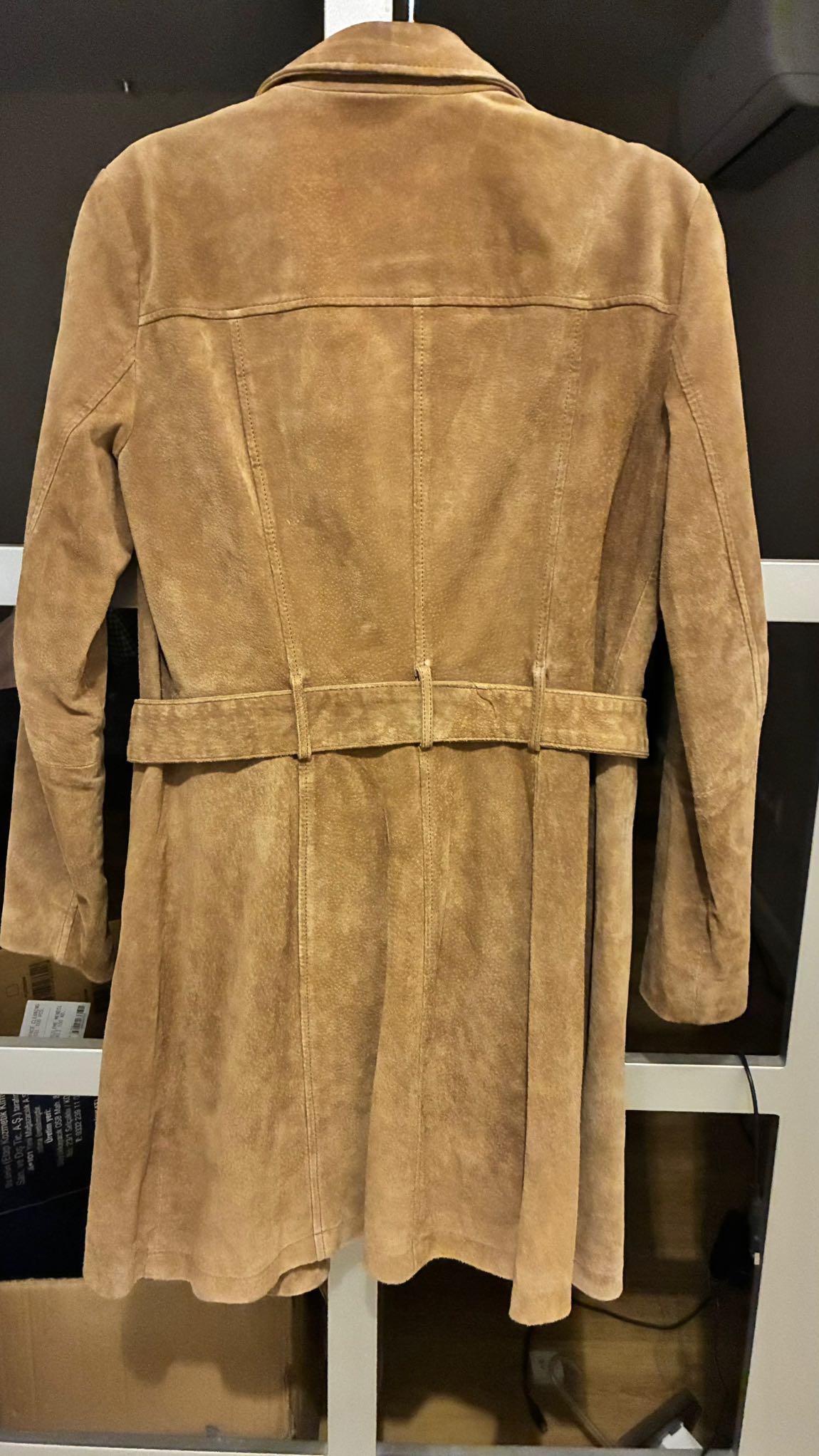 Mango Gerçek Süet Trençkot — görsel 4/5