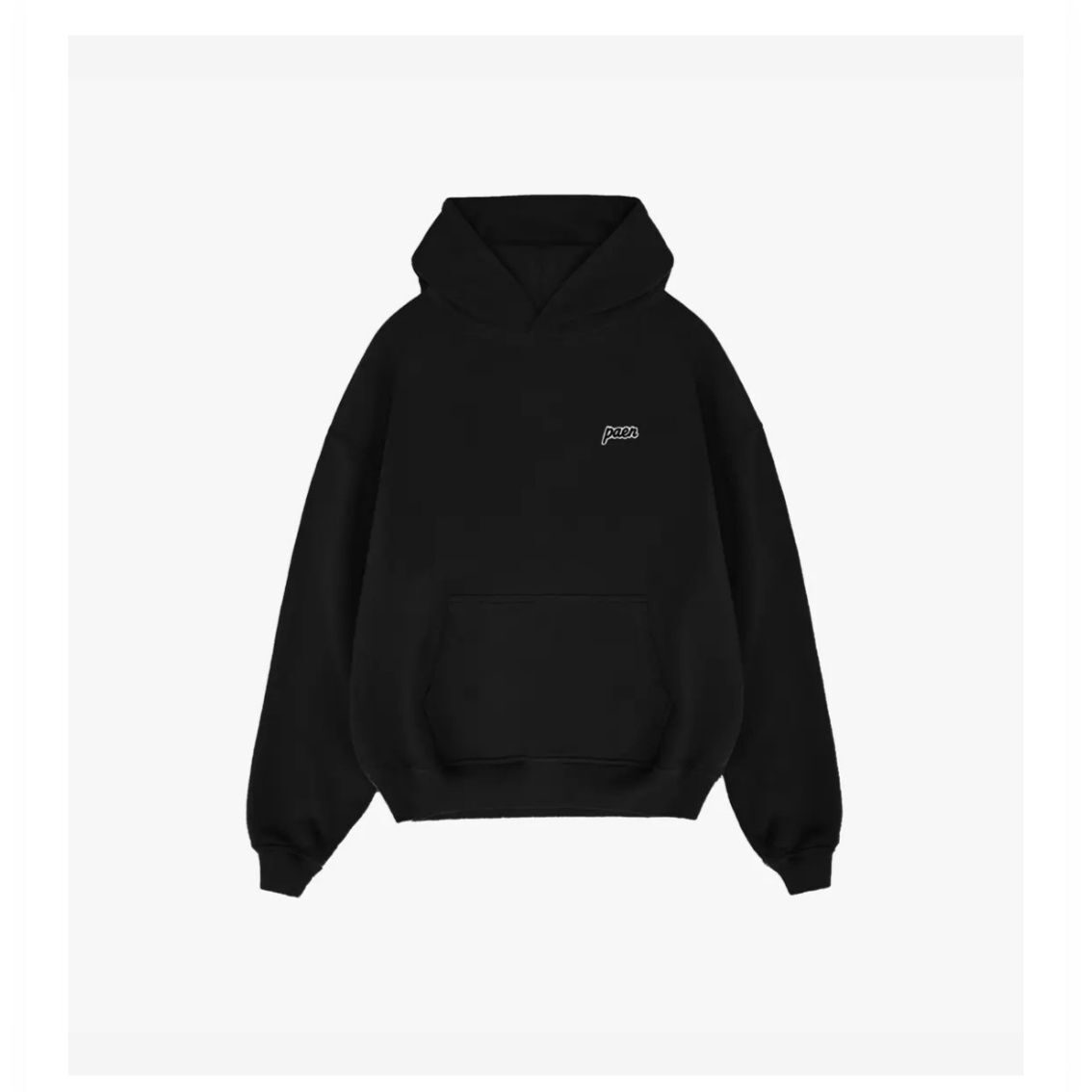 Paen Siyah Kapüşonlu Sweatshirt — görsel 3/11