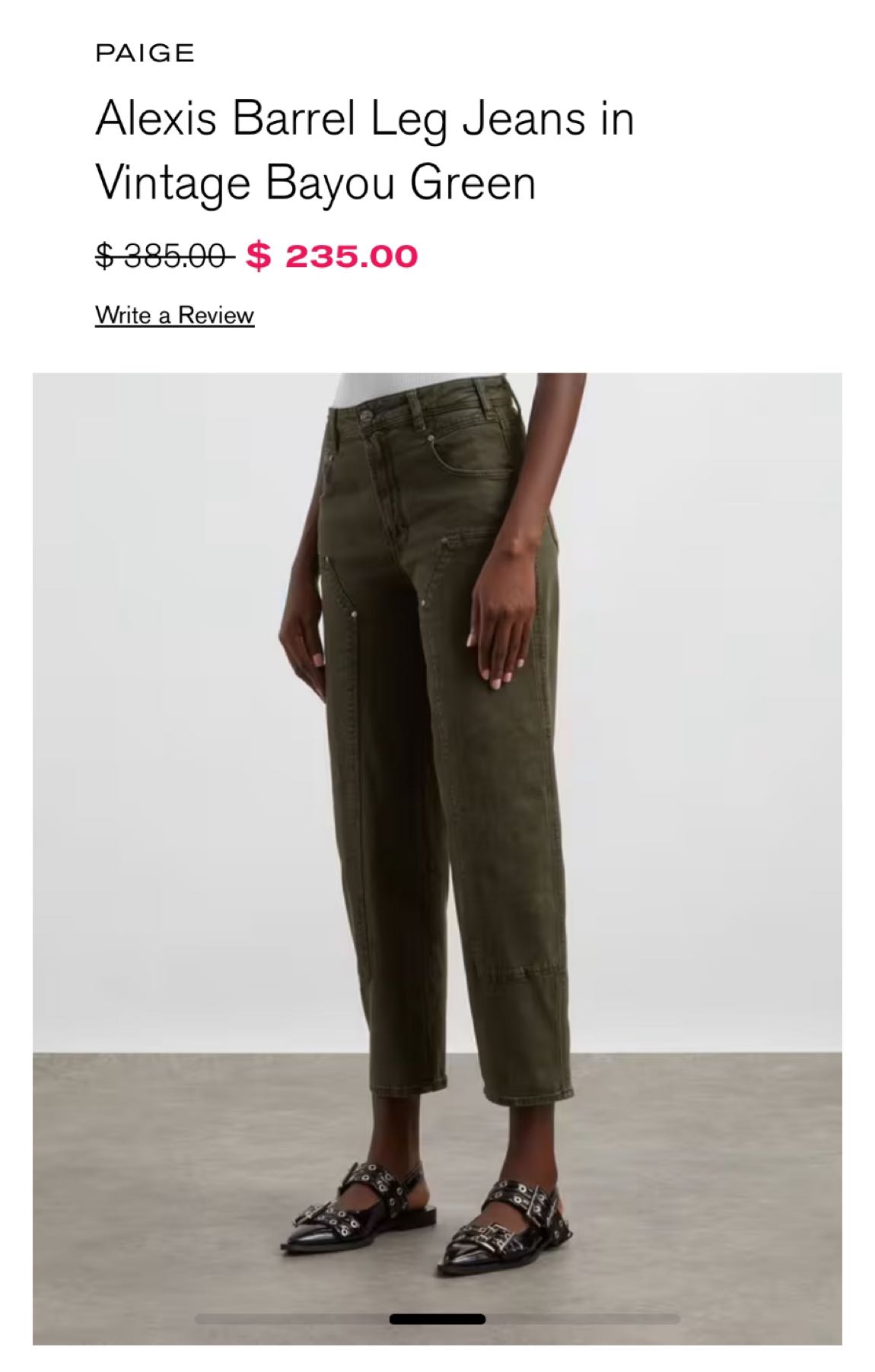 Paige Alexis Barrel Leg Jeans — görsel 3/8