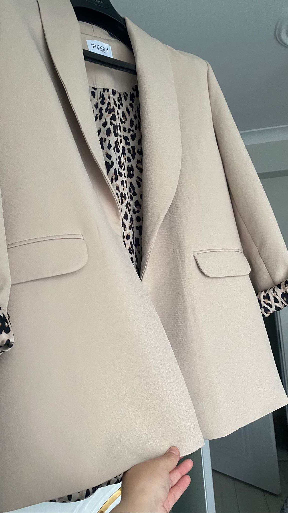 Perry Bej Ceket Leopar Detaylı — görsel 3/7