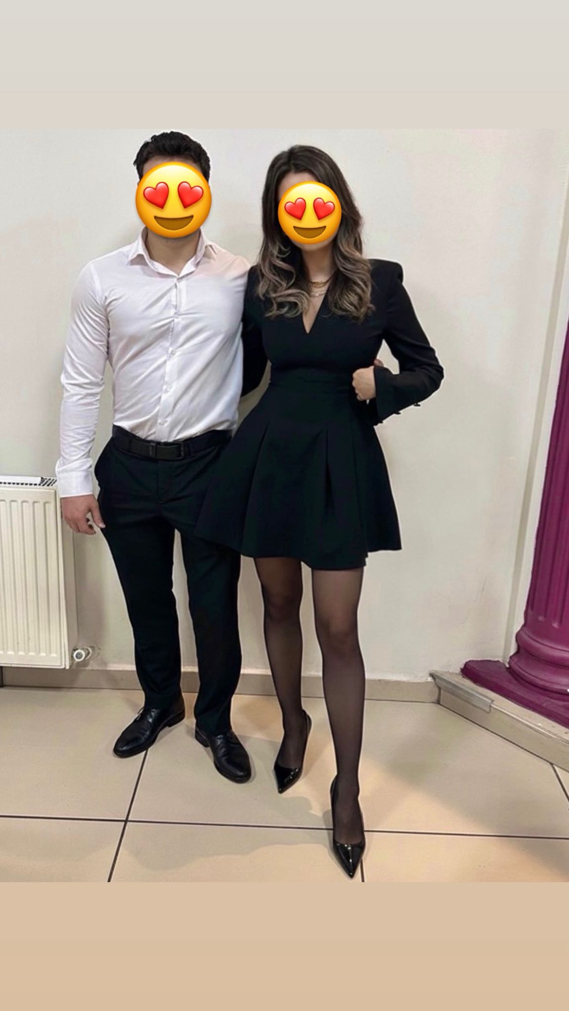 Zara siyah vatkalı elbise — görsel 2/6