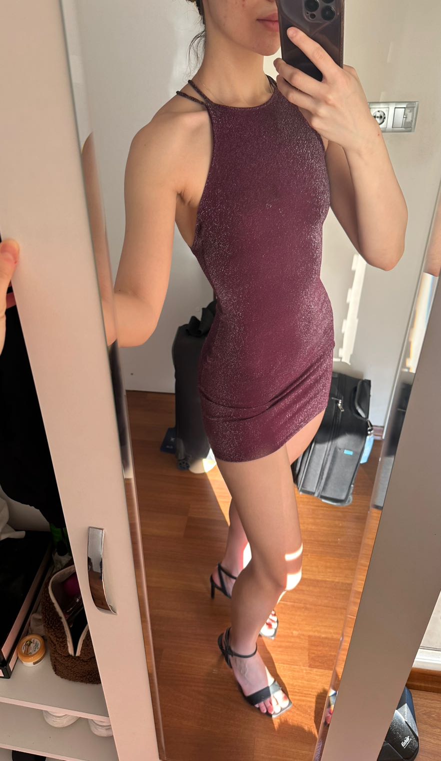 bershka kırmızı mini elbise — görsel 4/4