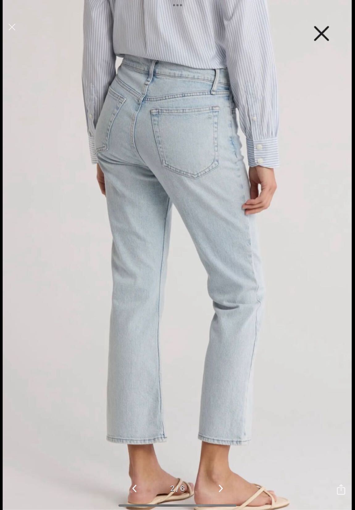 Rag&Bone Piper Crop Flare Jean Pantolon — görsel 2/5