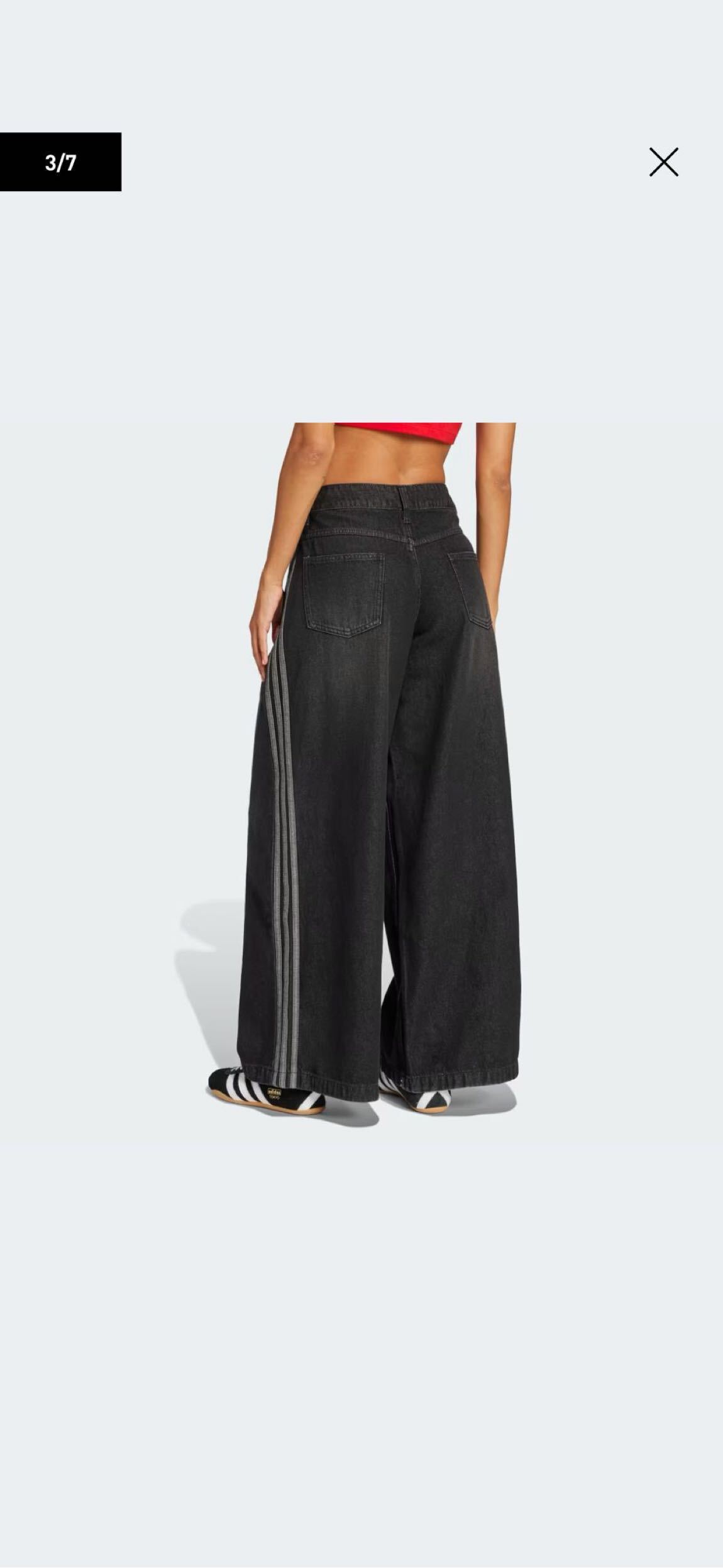 Adidas Wide Leg Jean Pantolon — görsel 2/9