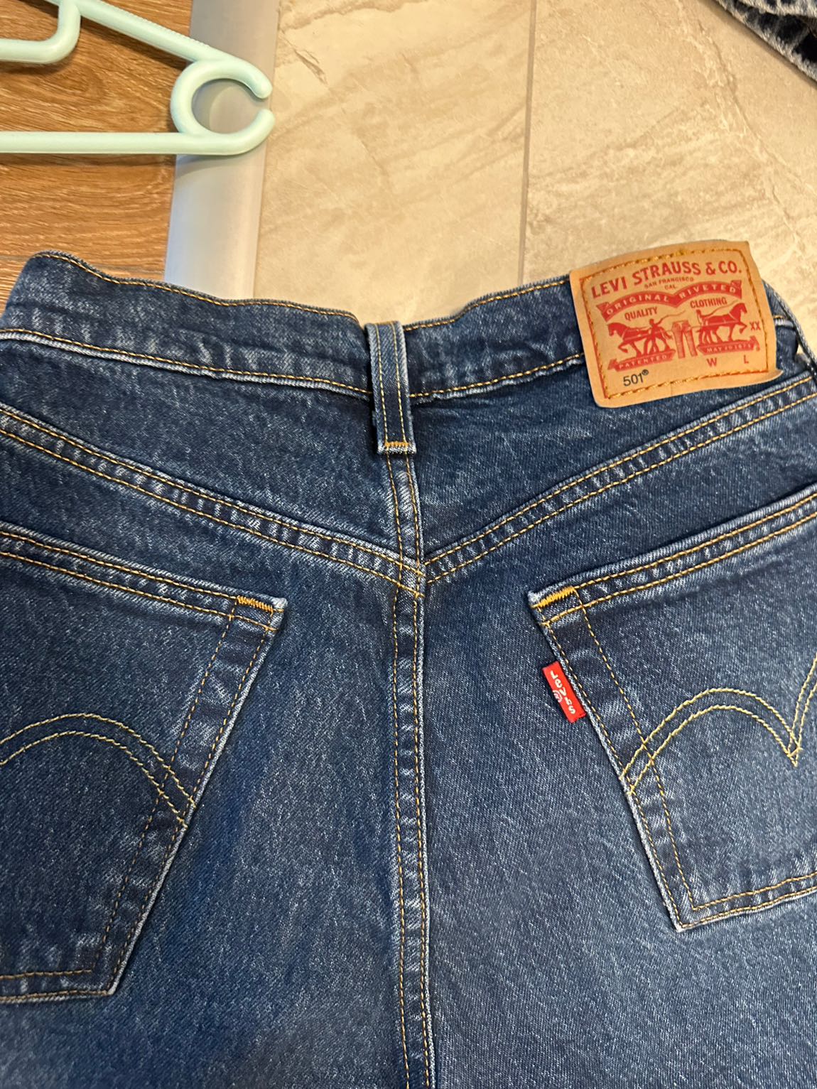 Levi's Mavi Straight Jean Pantolon — görsel 4/5