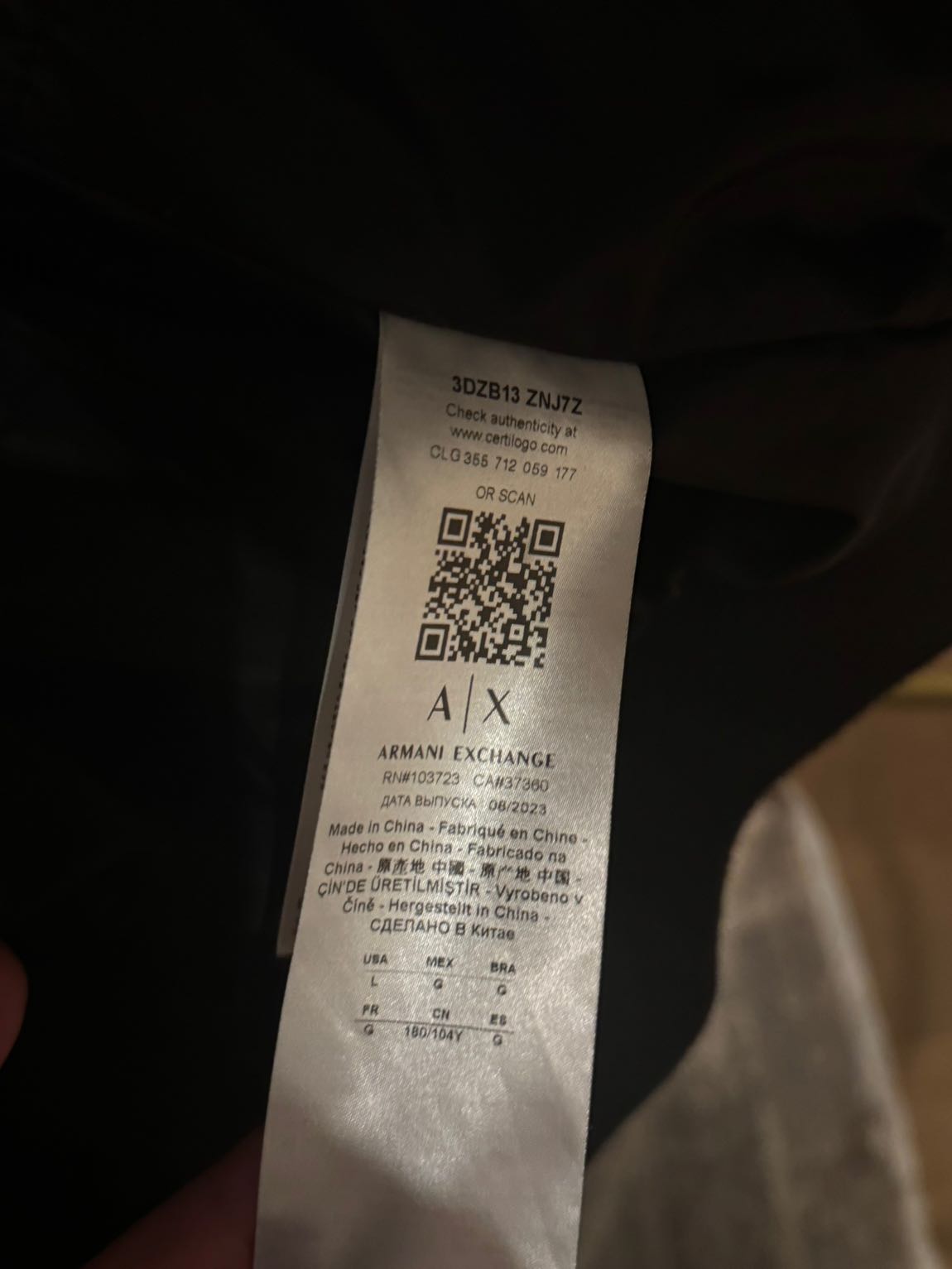 Armani Exchange Erkek Mont — görsel 6/6