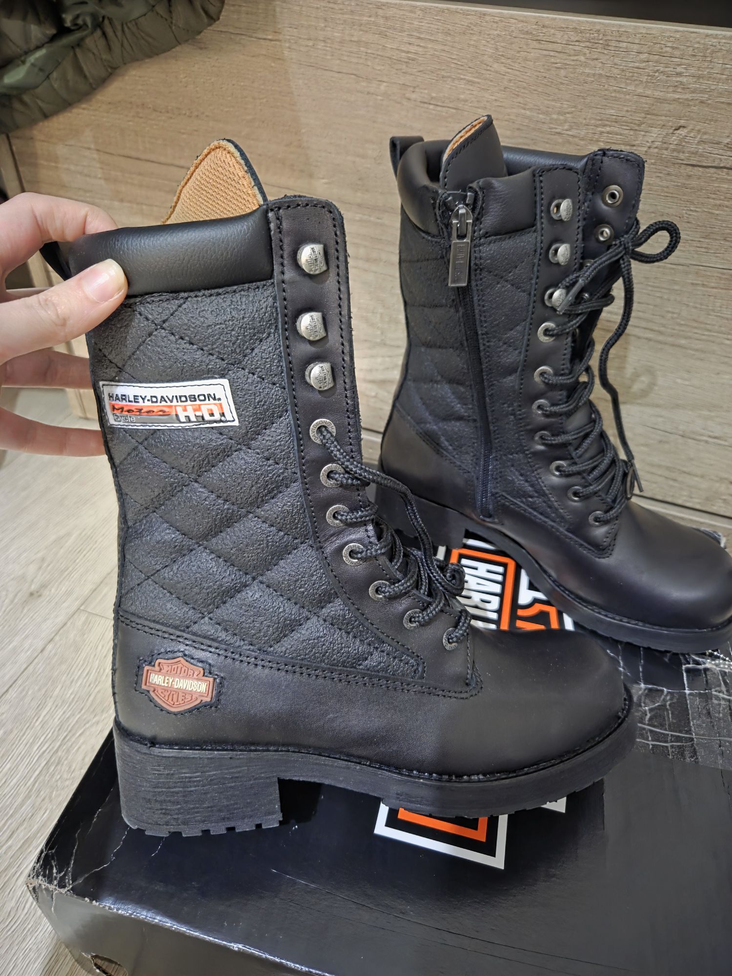 Harley Davidson Rose Black Deri Bot — görsel 6/7