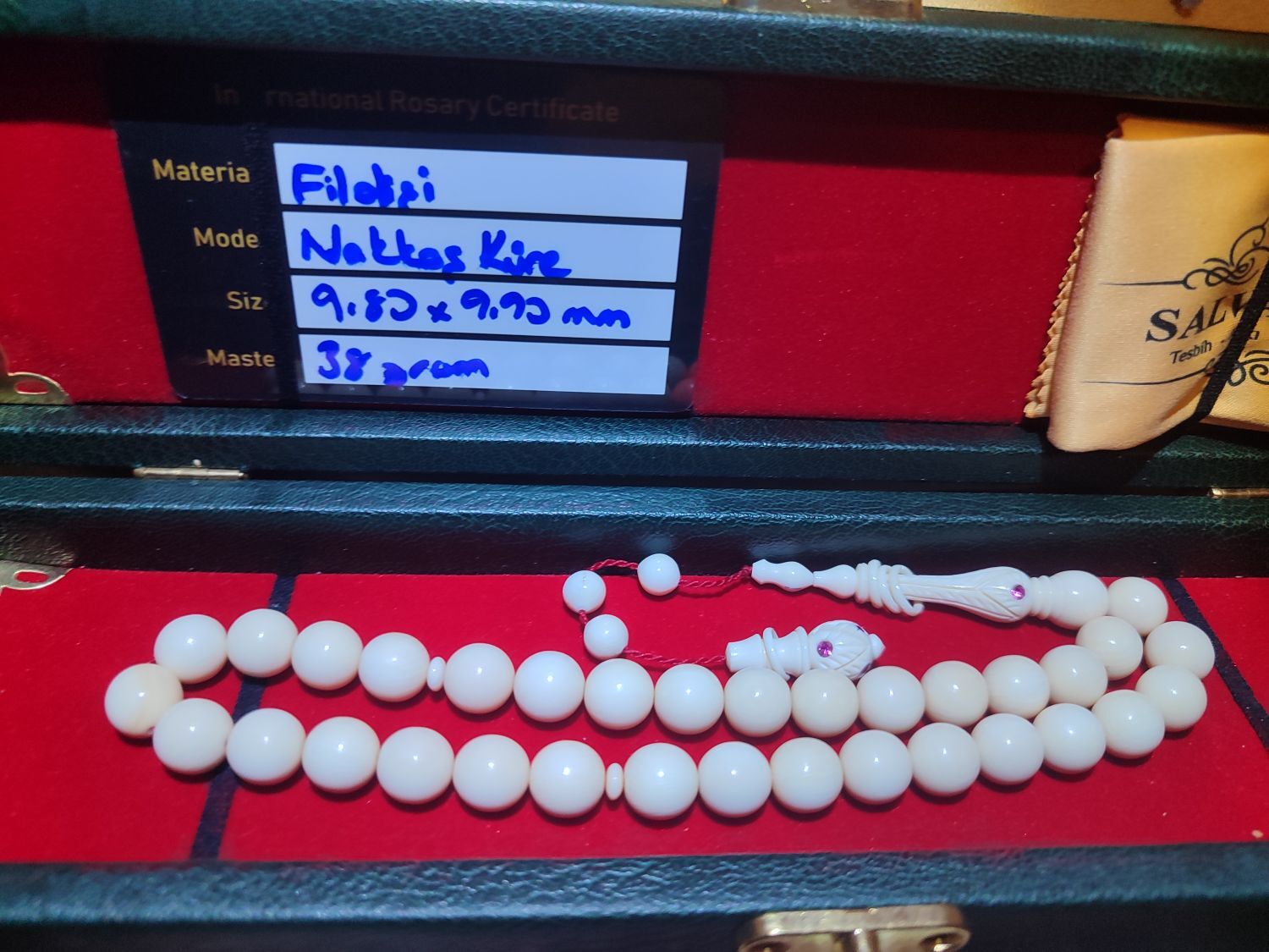 Fildişi Tesbih Usta işi — görsel 3/8