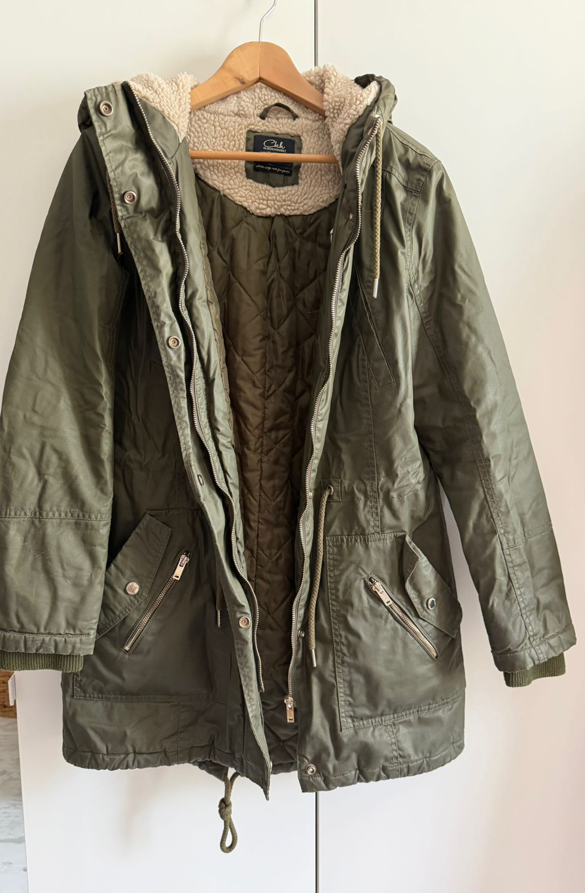 Clockhouse 42Haki Kapüşonlu Kışlık Parka — görsel 3/6