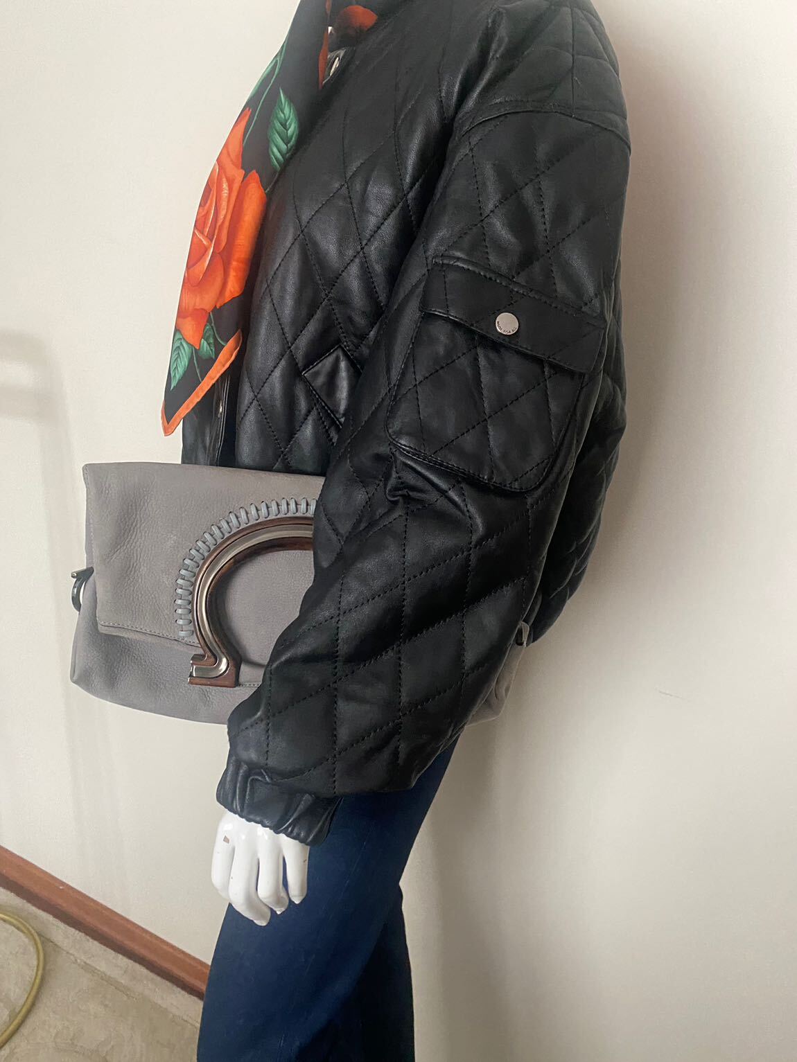 Salvatore Ferragamo, deri clutch — görsel 4/8