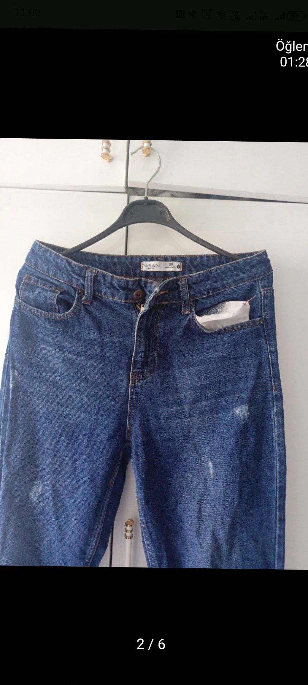 Nisan Jean Kadın Mavi Kot Pantolon — görsel 2/5