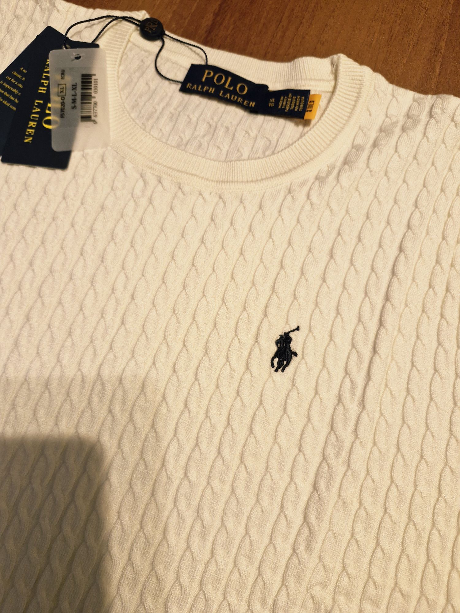 Polo Ralph Lauren Ekru Triko %100Pamuk — görsel 5/7