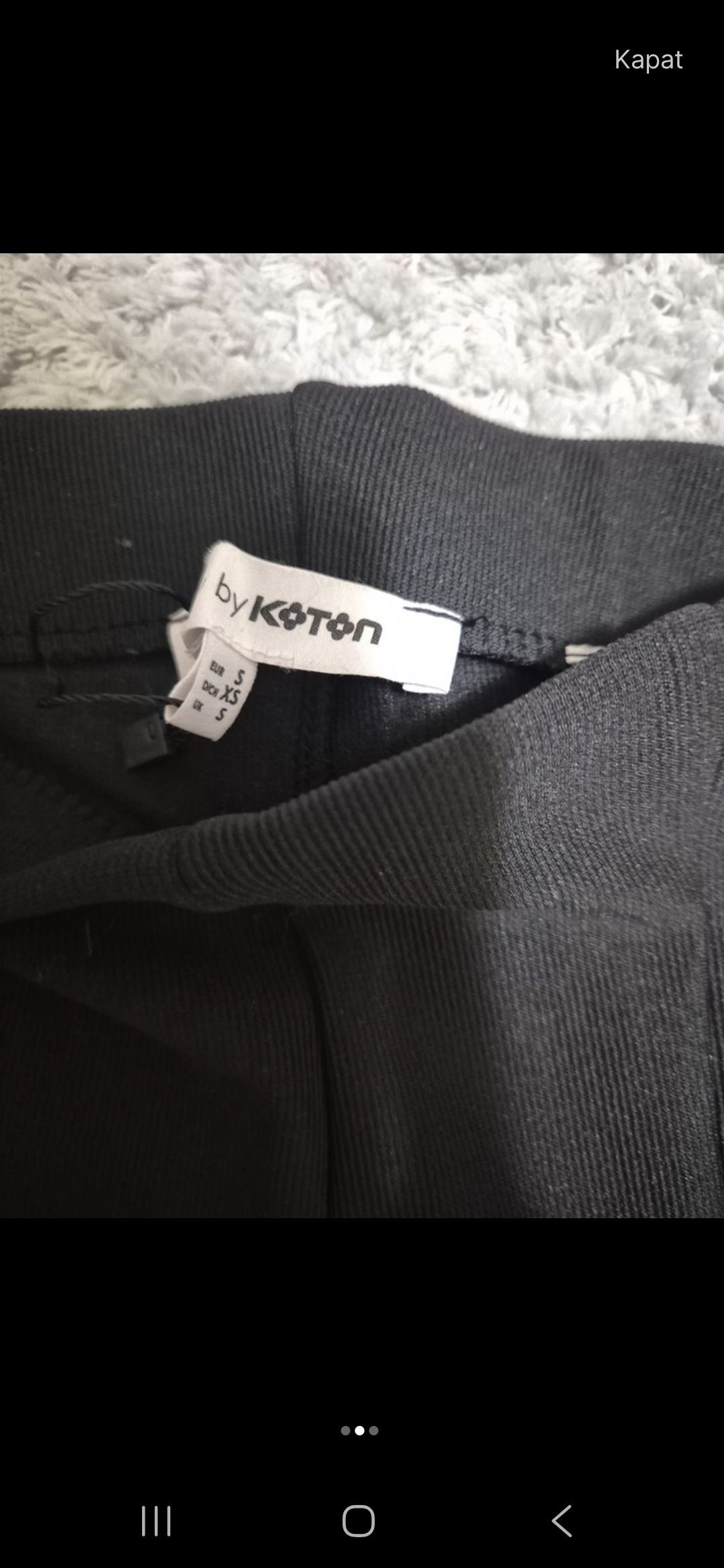 Koton Siyah Tayt Pantolon — görsel 2/2