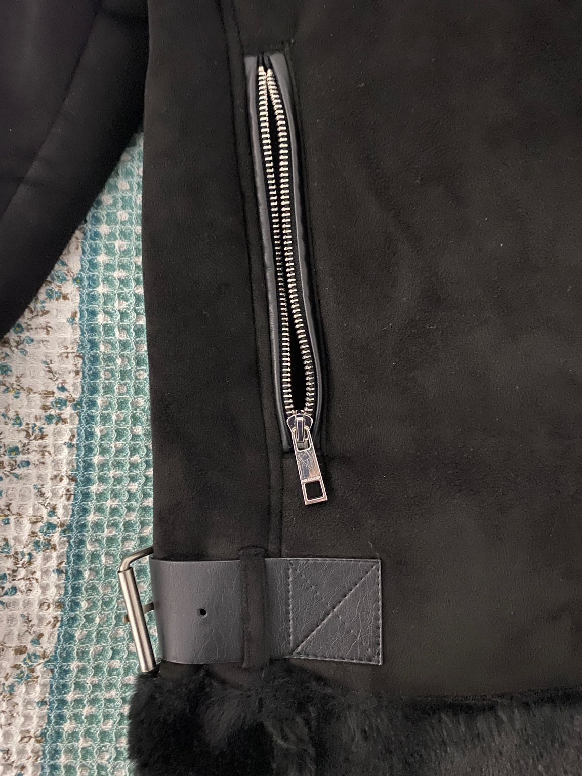 Pull and Bear Siyah Kemer Detaylı Ceket — görsel 6/7