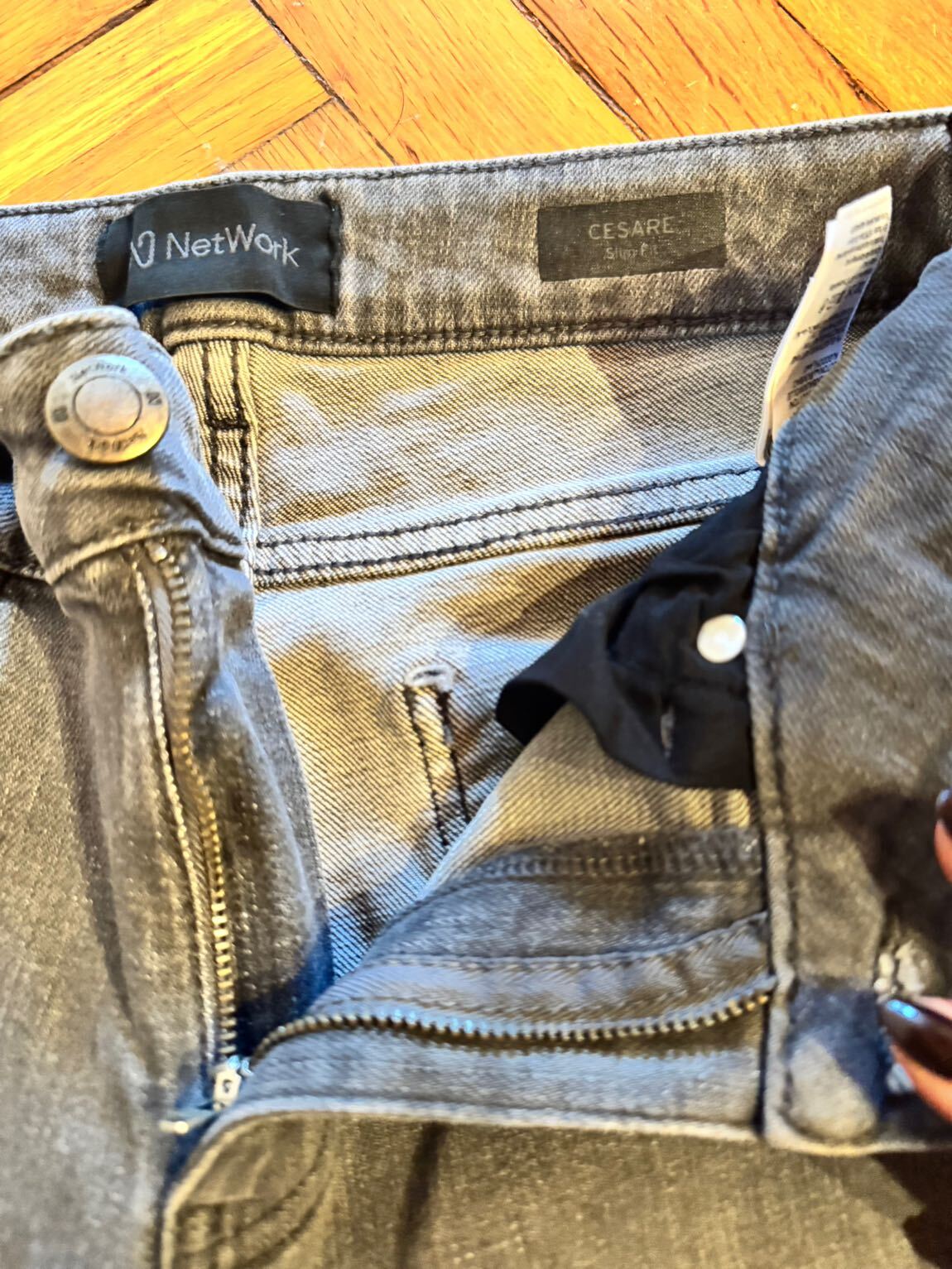 NETWORK ERKEK SLİMFİT Gri Jeans Pantolon — görsel 3/6