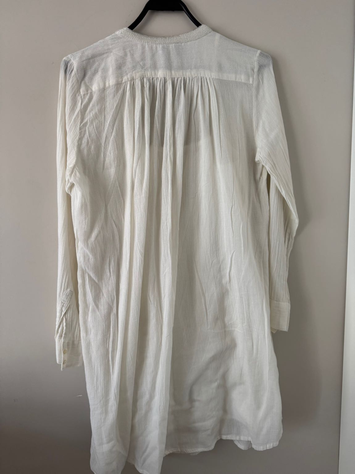 Mango Suit Boncuk Yakalı Ekru Tunik — görsel 2/4