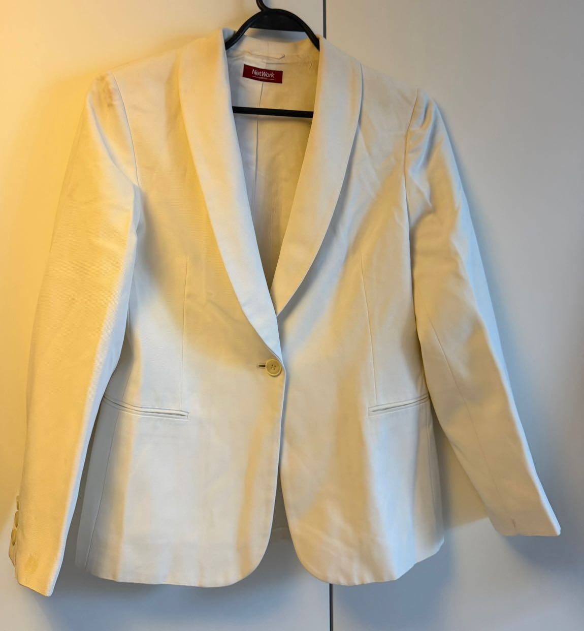 Network Vintage 38 beyaz ceket pantolon — görsel 2/13