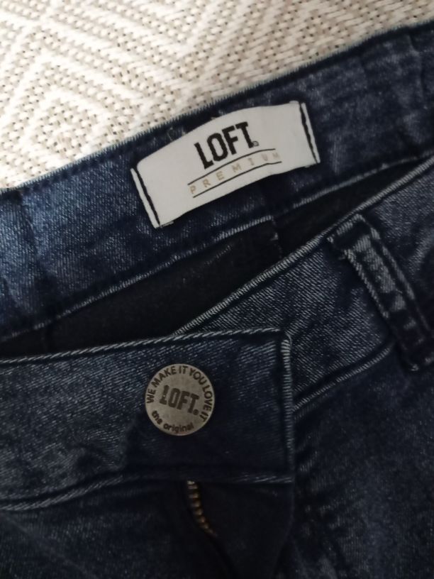 Baskılı Mavi Kot Pantolon — görsel 2/5
