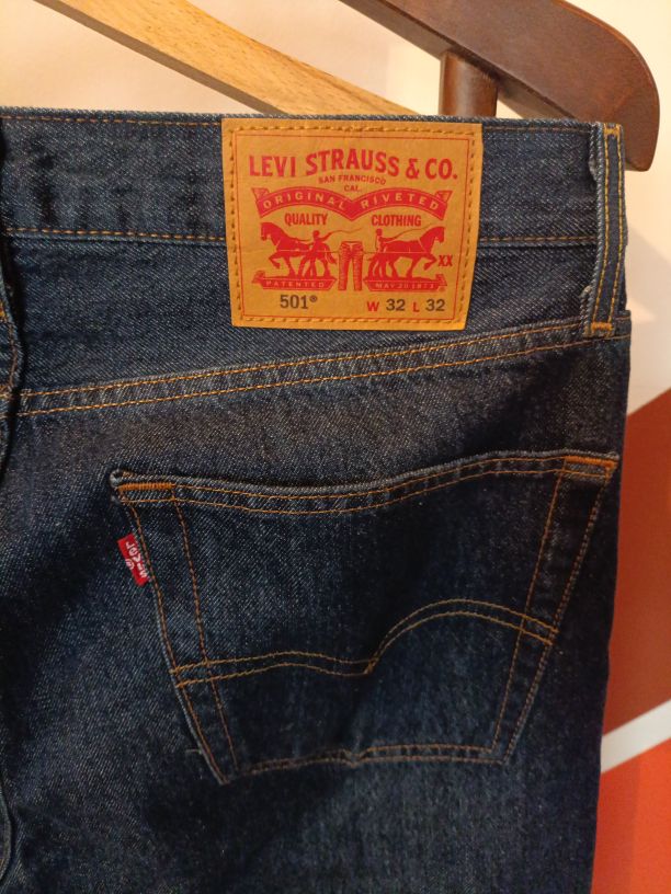 Levi's 501 Lacivert Erkek Kot Pantolon — görsel 3/8
