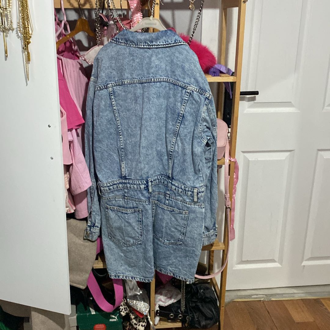 BERSHKA ELBİSE DENIM JEANS — görsel 8/8
