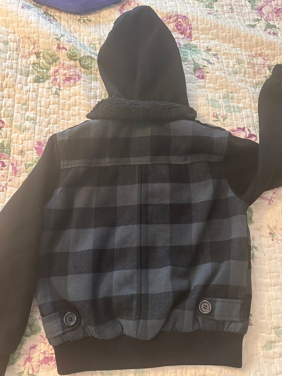 C&A Kapüşonlu kaşe mont erkek çocuk 9-10 — görsel 3/8