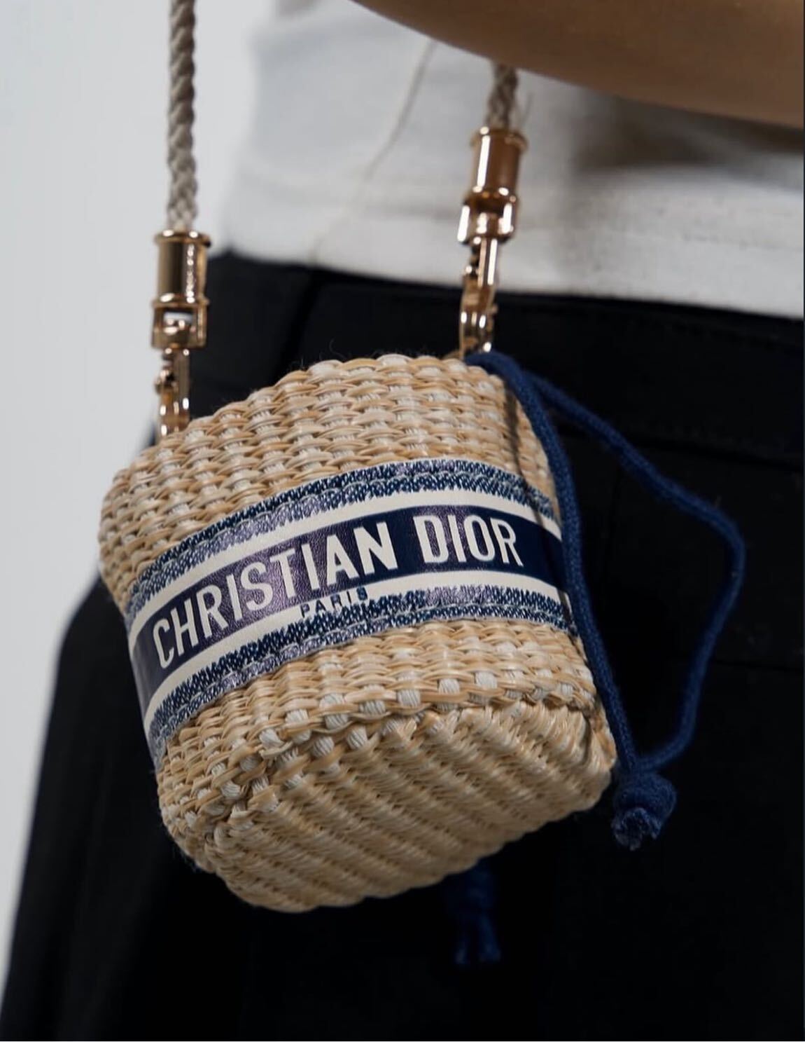 Christian Dior Hasır Çanta — görsel 3/5