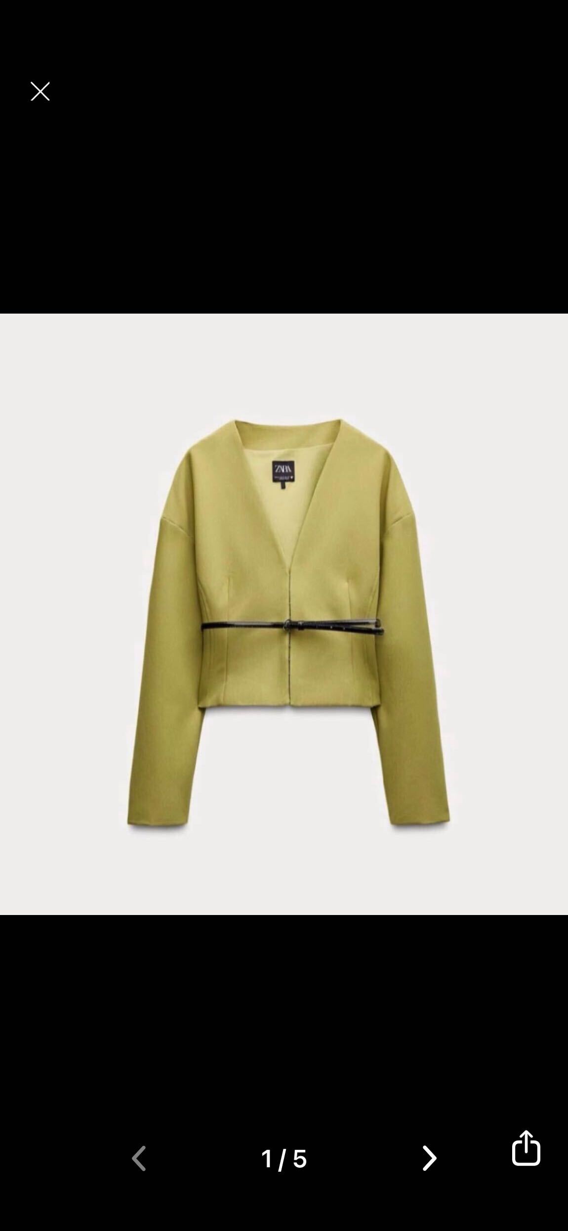 Zara Yeşil Blazer Ceket ve Etek Takım — görsel 5/5