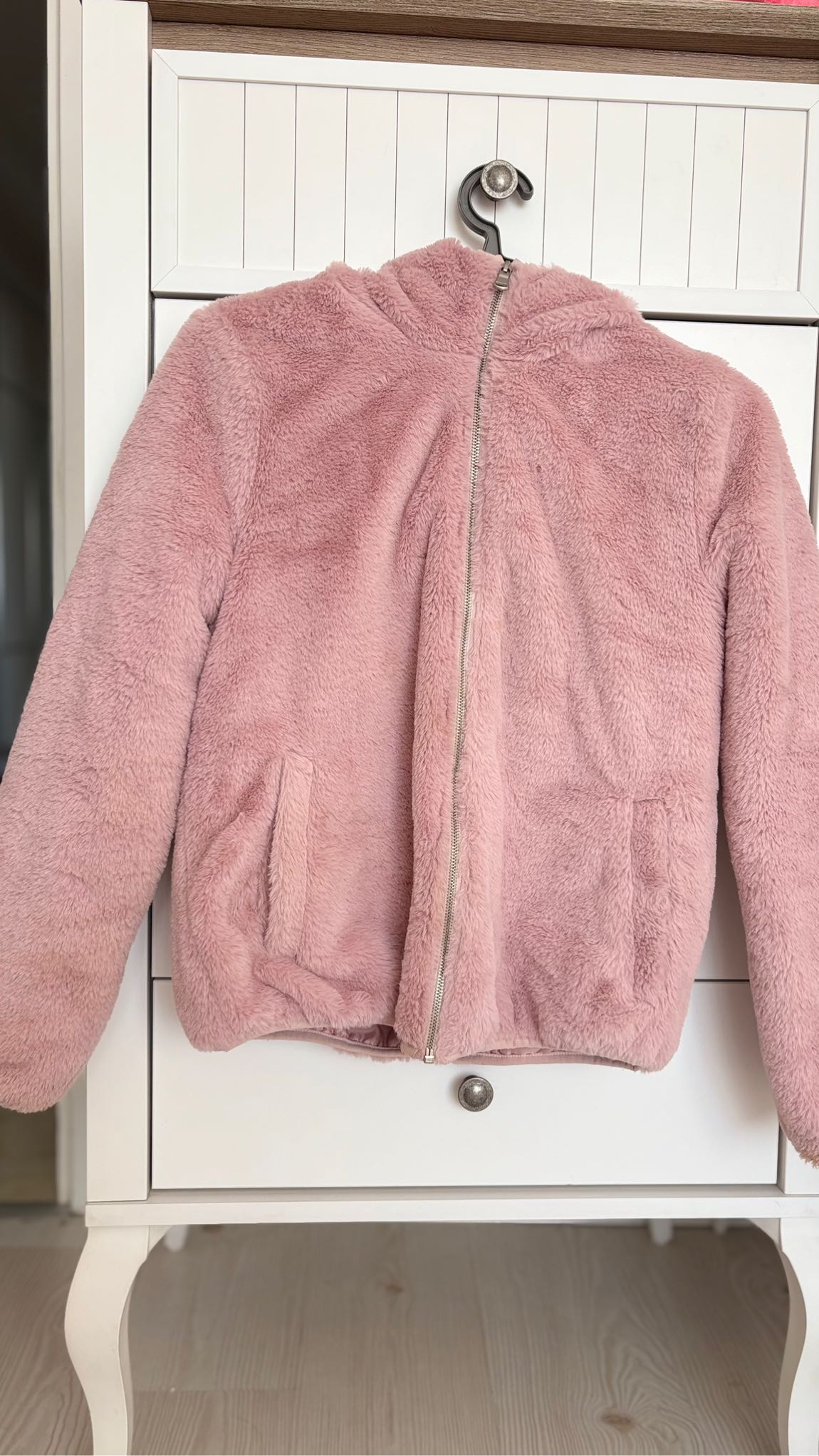 DeFacto Pembe Peluş Mont — görsel 6/7