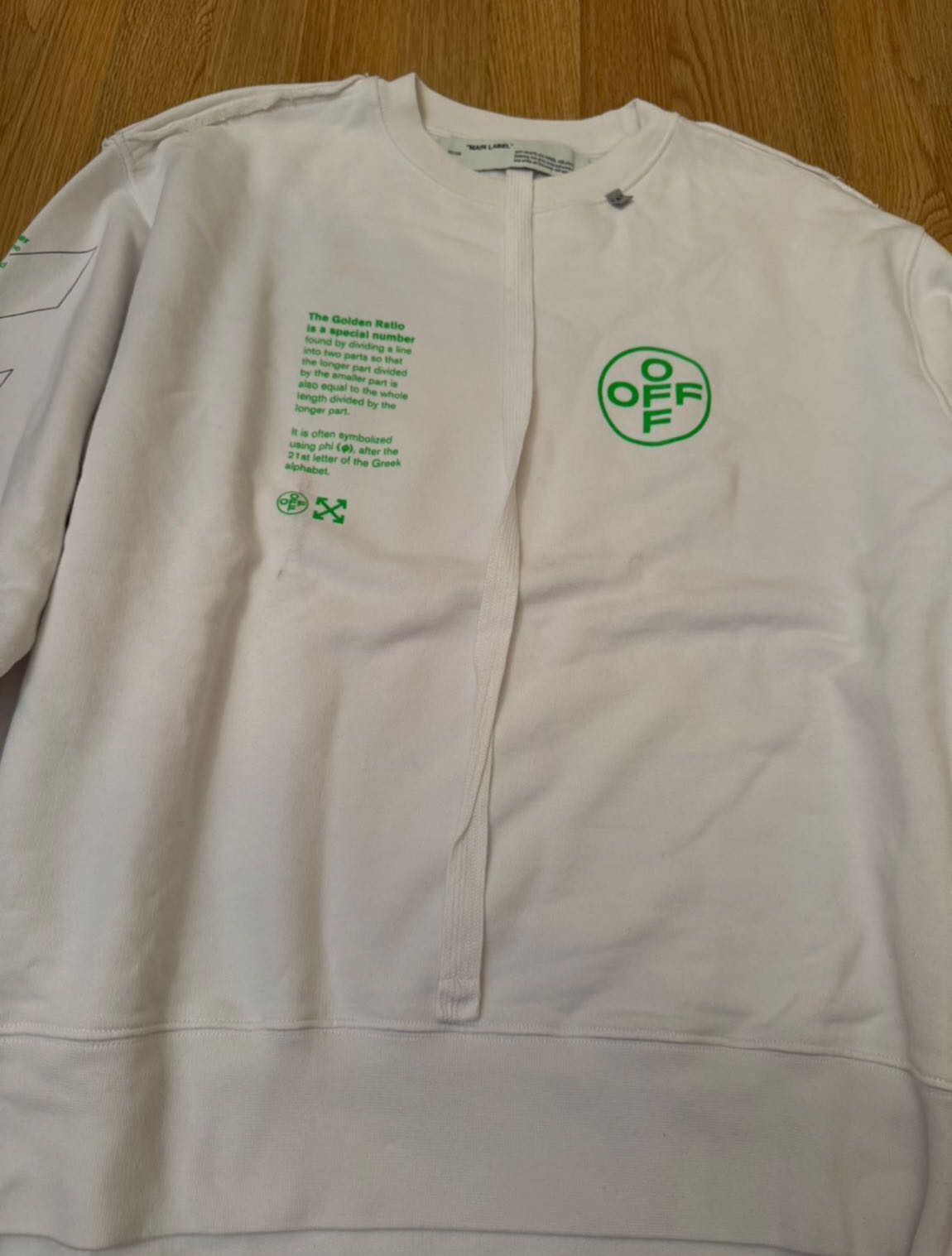 Off White Beyaz Sweatshirt — görsel 4/8