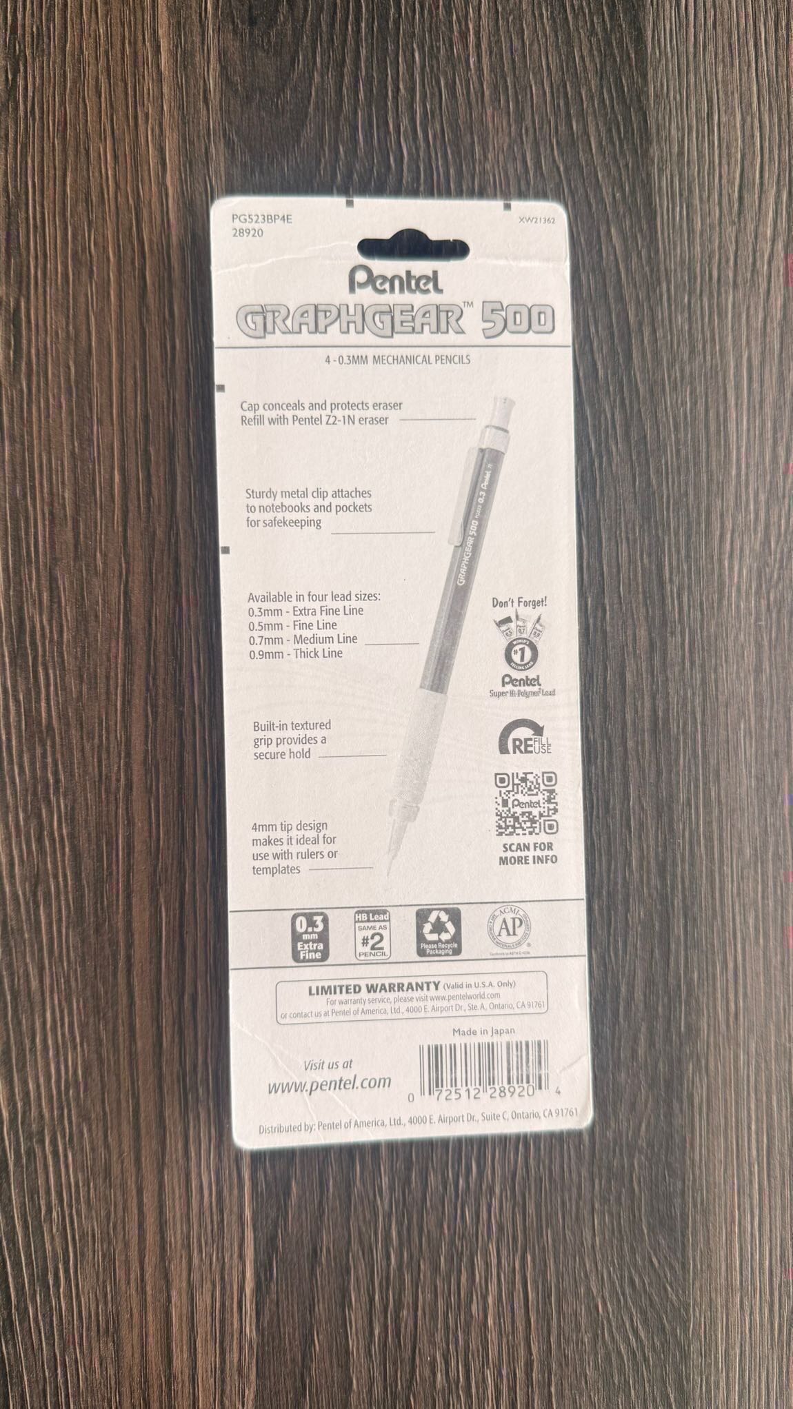Pentel Graphgear 500- 4 Adet — görsel 3/3
