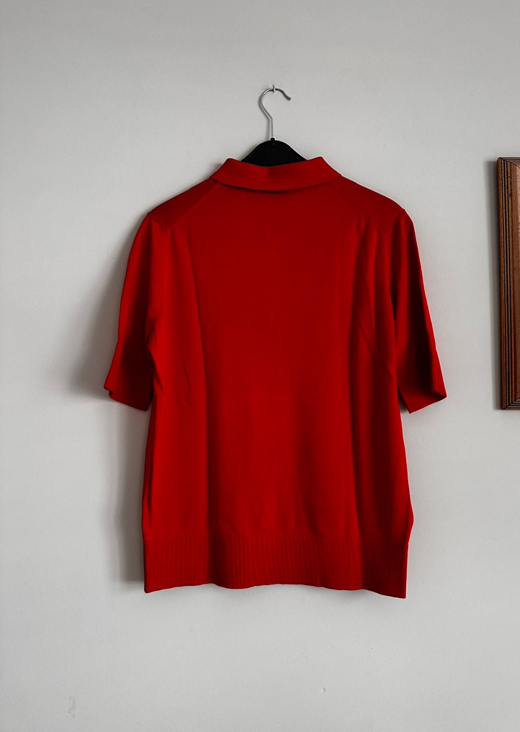 Cos Turuncu Triko Bluz / Polo Yaka — görsel 2/8