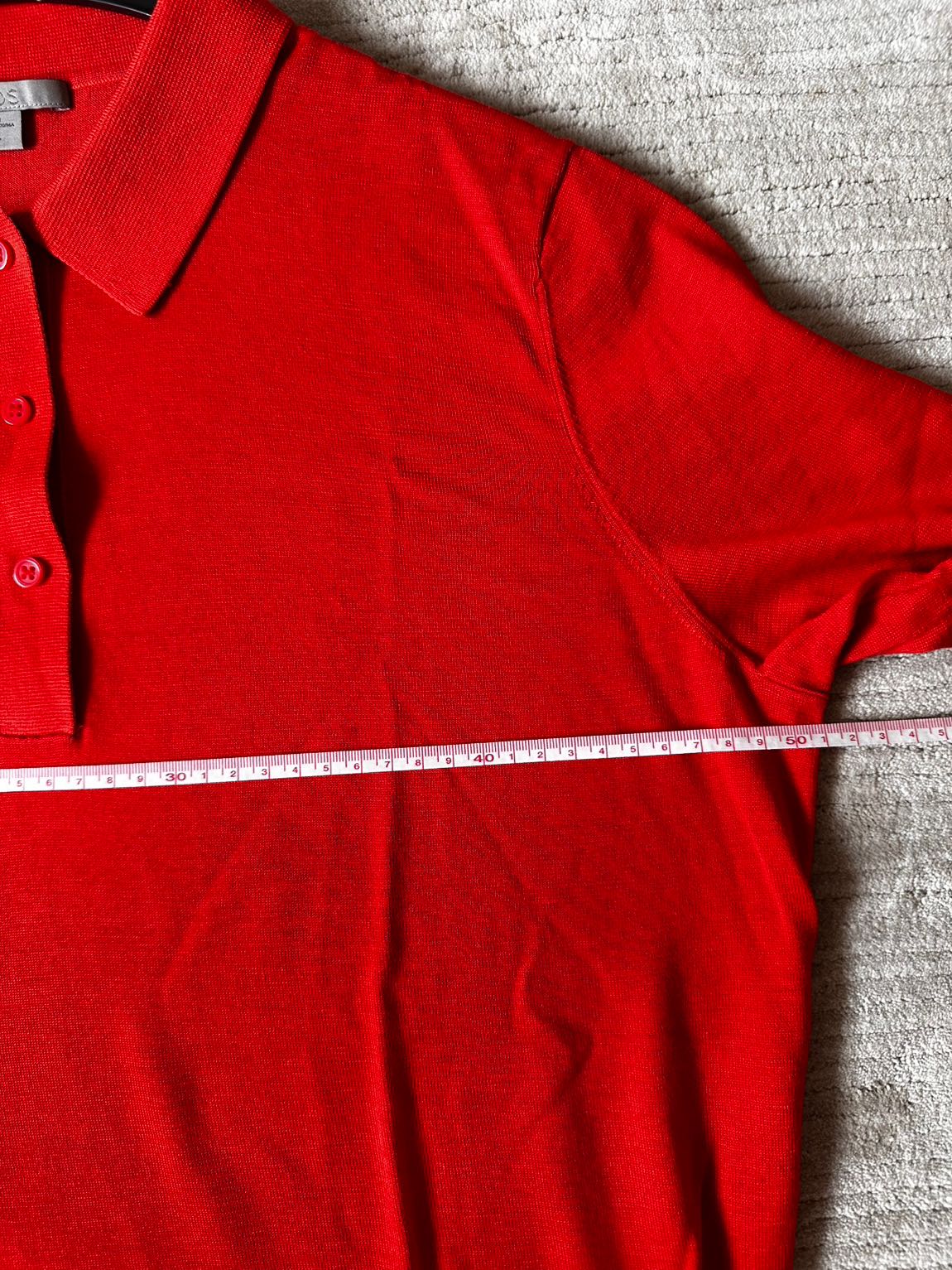 Cos Turuncu Triko Bluz / Polo Yaka — görsel 4/8